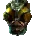 Icon of Worn Cyber Female Body Armor