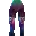 Icon of Pants with a Rainbow Leopard Print