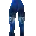 Icon of Pants with a Blue Leopard Print