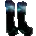 Icon of Boots with a Grey Waterlily Print